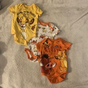 lion king onesie set